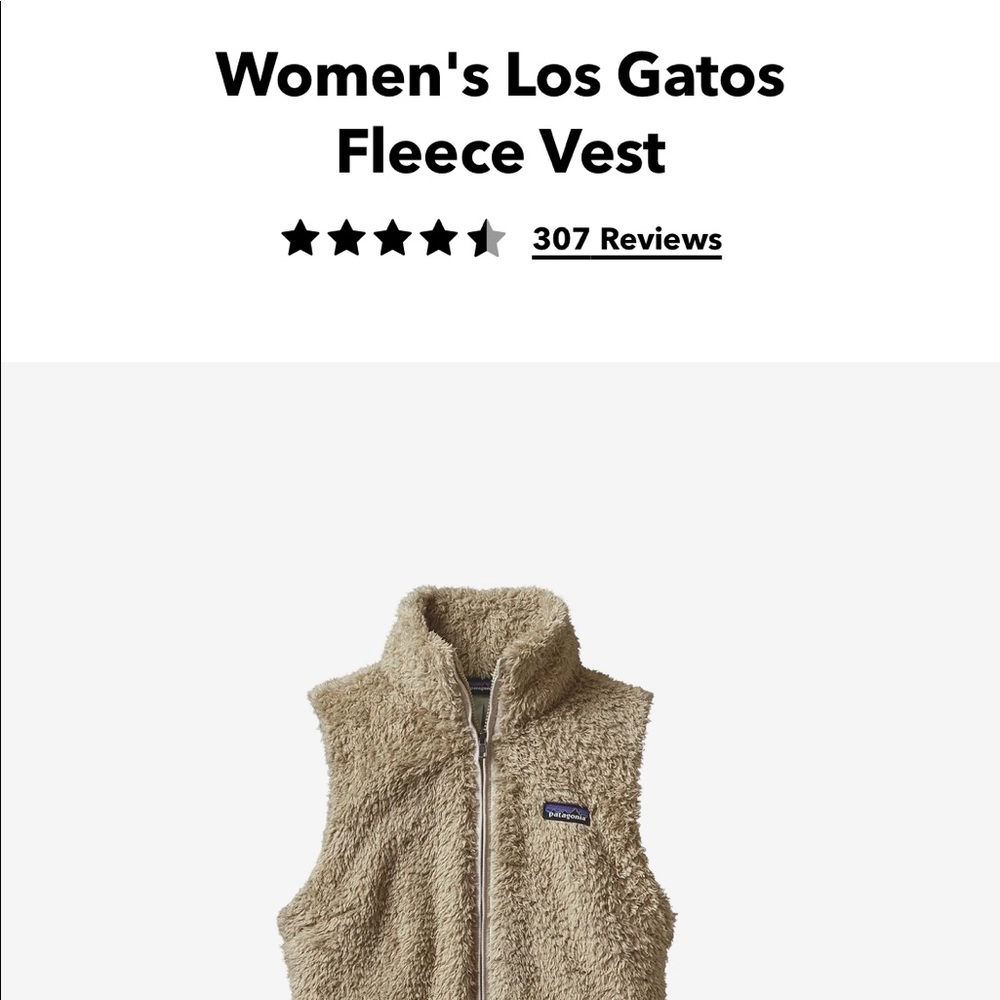 Women’s Patagonia Los Gatos Fleece Vest size S in “El Cap Khaki”
